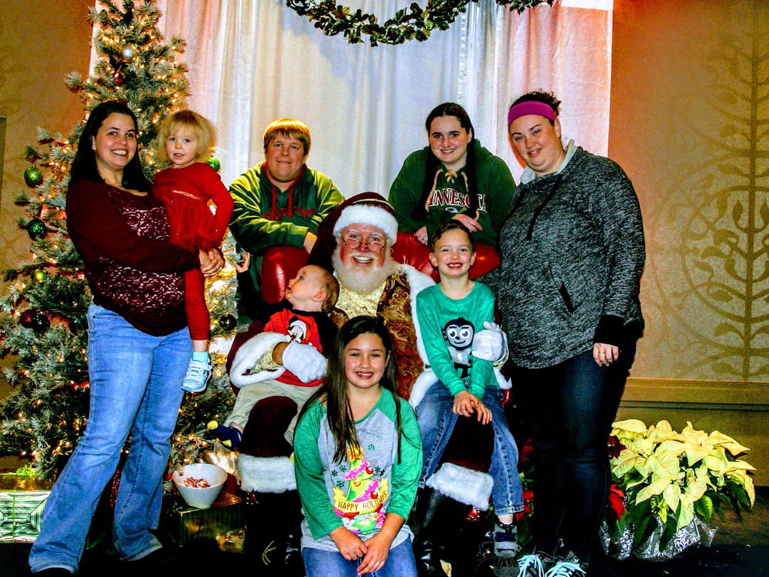 Santa Dan Group Photo At Daycare Center Event