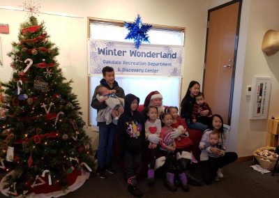 Santa Dan Group Photo at The Oakdale Winter Wonderland