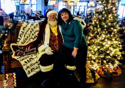 Santa Dan With A Paton On His Knee