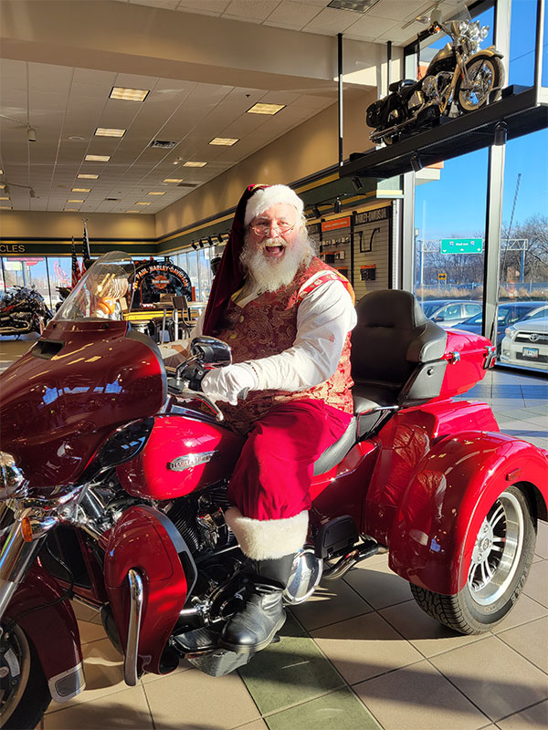 Santa Dan at St. Paul Harley Davidson Corporate Event